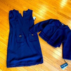 Karl Lagerfled dress and jacket combo